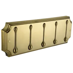 Панель пластик с 5 круглыми крючками HERMITAGE HRM-690-Bronze Elghansa