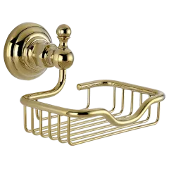 Мыльница для ванной металлическая PRAKTIC Gold PRK-455-Gold Elghansa