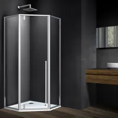 Душевой уголок Penta VSP-3P100CL, 1000*1000, хром, стекло прозрачное Vincea