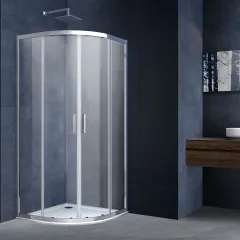Душевой уголок Alpha VSQ-3AL800CL, 800*800, хром, стекло прозрачное Vincea