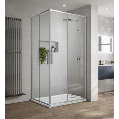 Душевой уголок Slim-U VSS-2SU8010CL, 1000*800, хром, стекло прозрачное Vincea
