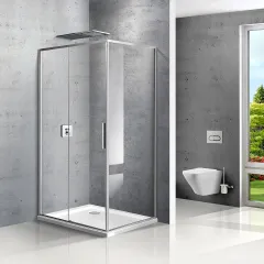 Душевой уголок Slim VSR-2SL8010CL-R, 1000*800, хром, стекло прозрачное, правый Vincea
