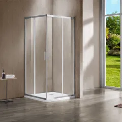 Душевой уголок Garda VSS-1G1012CL, 1200*1000, хром, стекло прозрачное Vincea