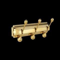 Панель с 3 круглыми крючками ELGHANSA HRM-930-Gold