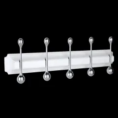 Панель с 5 круглыми крючками ELGHANSA HRM-950-White/Chrome