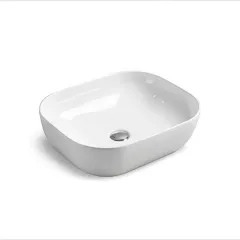 Раковина накладная керамическая 500х400х140 белая VBS-101 Vincea