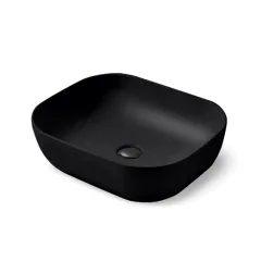 Раковина накладная керамическая 500х400х140 черная матовая VBS-101MB Vincea