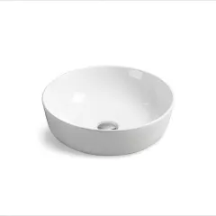 Раковина накладная керамическая 415х415х130 белая VBS-104 Vincea