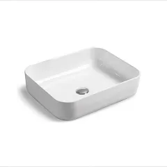 Раковина накладная керамическая 500х410х130 белая VBS-105 Vincea