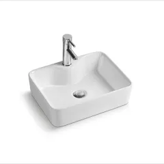 Раковина накладная керамическая 475х365х130 белая VBS-127 Vincea