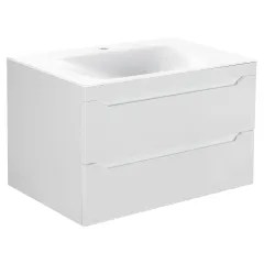 База под раковину Fine 800 подвесная, 2 выкатных ящика soft close, G.White VMC-2F800GW Vincea