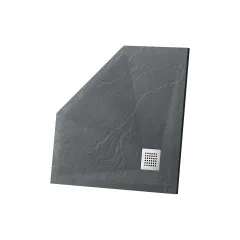 Поддон для душа из искусственного камня VST-4SP1010A, 1000*1000*25, антрацит Vincea
