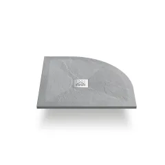 Поддон для душа из искусственного камня VST-4SQ9090G, 900*900*25, серый Vincea