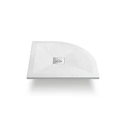 Поддон для душа из искусственного камня VST-4SQ9012W-R, 1200*900*25, белый матовый, правый Vincea