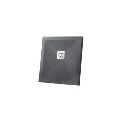 Поддон для душа из искусственного камня VST-4SR1010A, 1000*1000*25, антрацит Vincea