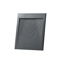 Поддон для душа из искусственного камня VST-4SRL9090A, 900*900*25, антрацит Vincea
