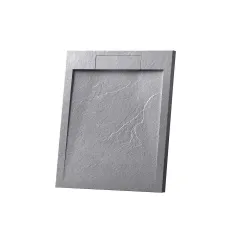 Поддон для душа из искусственного камня VST-4SRL9090G, 900*900*25, серый Vincea