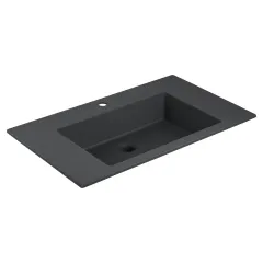 Раковина из кварца, цвет черный VCB-13800B Vincea
