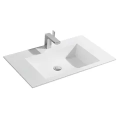 Раковина из искусственного камня, цвет белый VCB-13800W Vincea