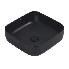Раковина накладная Rechteck AC2211MB черная матовая Abber