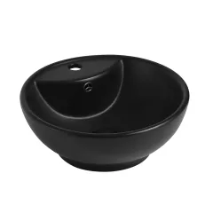 Раковина накладная Bequem AC2101MB черная матовая Abber