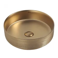 Раковина накладная Bequem AC2109BGM золото матовое Abber
