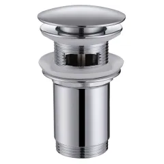 Донный клапан AF0010 с переливом, хром ABBER