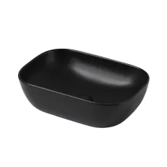 Раковина накладная Rechteck AC2200MB черная матовая Abber