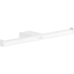 Бумагодержатель AddStoris двойной матовый белый   41748700 HANSGROHE