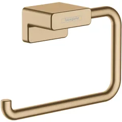 Бумагодержатель AddStoris без крышки шлифованная бронза 41771140 HANSGROHE