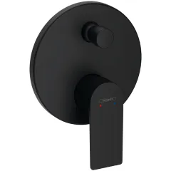 Смеситель для ванны  (внешняя часть) матовый черный Rebris E 72468670 HANSGROHE