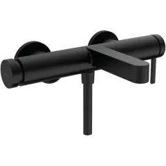 Смеситель для ванны  матовый черный Finoris 76420670 HANSGROHE