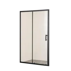 Душевая дверь прозрачное стекло 6 мм черный профиль 100х195 см TA-100-1CB Taliente