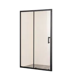 Душевая дверь прозрачное стекло 6 мм черный профиль 130х95 см TA-130-1CB Taliente