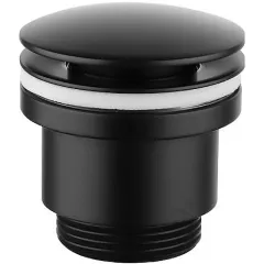 Донный клапан LM8500BL универсальный Click/Clack 1 ¼, черный Lemark