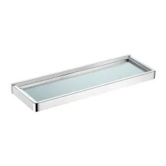 Полка стеклянная Westen AA1759 хром Abber
