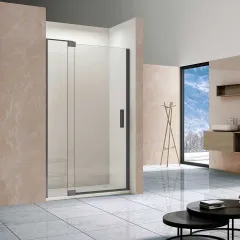 Душевая дверь Extra VDP-1E1112CLGM, 110/120, вороненая сталь, стекло прозрачное Vincea