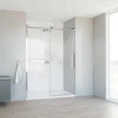 Душевая дверь Como Soft VDS-1CS140CL, 140, хром, стекло прозрачное Vincea