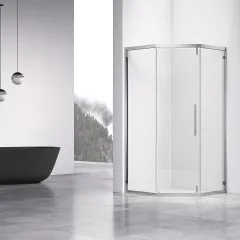 Душевой уголок Show VSP1-4SH100CL, 100х100, хром, стекло прозрачное Vincea