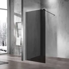 Душевая перегородка Walk-In VSW-1H80CGGM, 80х200, вороненая сталь, стекло тонированное Vincea
