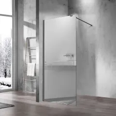 Душевая перегородка Walk-In VSW-1H80MRGM, 80х200, вороненая сталь, стекло зеркальное Vincea