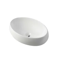 Раковина керамическая  49х34.5х15, накладная белый,  VBS-202 Vincea
