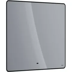 Зеркало Mioblack 90х80 см с интерьерной подсветкой и подогревом LM90ZM-black Lemark