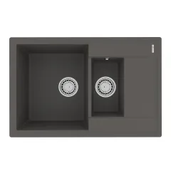 Кухонная мойка RAMZA 760 9910041 серый шелк Lemark