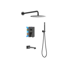 Душевой комплект Set 4 в 1 Оберон AQ1273MB Aquatek