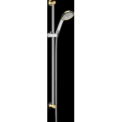 Душевой набор 100 3jet со штангой 90 см, хром/золото Raindance Classic 27841090  HANSGROHE