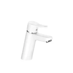 Смеситель для раковины PURE EASY однорычажный,без донного клапана/13х16/ (белый/хром) 372929165 Klud