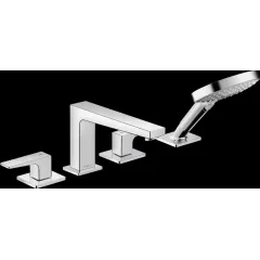 Смеситель на край ванны, на 4 отверстия (нужна СЧ 13444180) Metropol 32552000  HANSGROHE