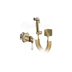 Смеситель встраиваемый с набором для гигиенического душа 34C0786-Bronze (Set-49) ELGHANSA