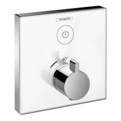 Термостат ShowerSelect Glass для одного потребителя, стеклянный, СМ 15737400  HANSGROHE